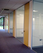 Glass partitions